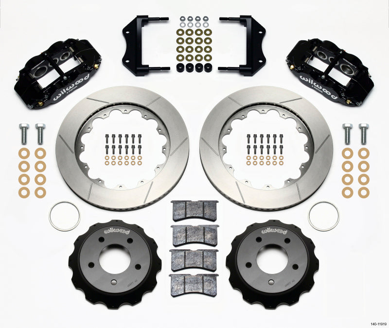WIL Superlite Brake Kit - Wilwood Narrow Superlite 6R Front Hat Kit 14.00in 84-87 Corvette C4