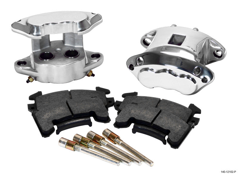 WIL D154 Brake Kit - Wilwood D154 Rear Caliper Kit -Polished 1.12 / 1.12in Piston 0.81in Rotor