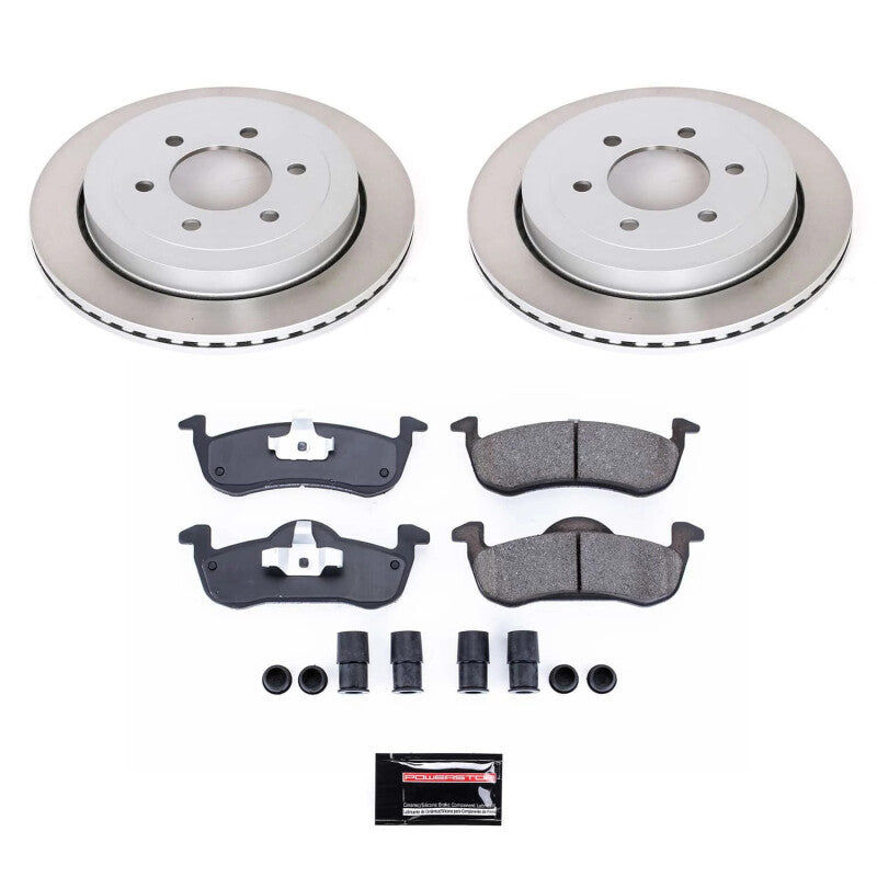 PSB Semi-Coated Rotor Kits - Power Stop 07-09 Lincoln Navigator Front Semi-Coated Rotor Kit