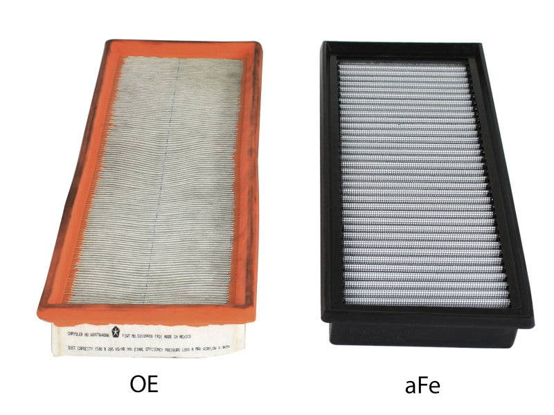 AFE P5R Drop In Air Filter - aFe MagnumFLOW OEM Replacement Air Filter Pro DRY S 12-14 Fiat 500 L4 1.4L