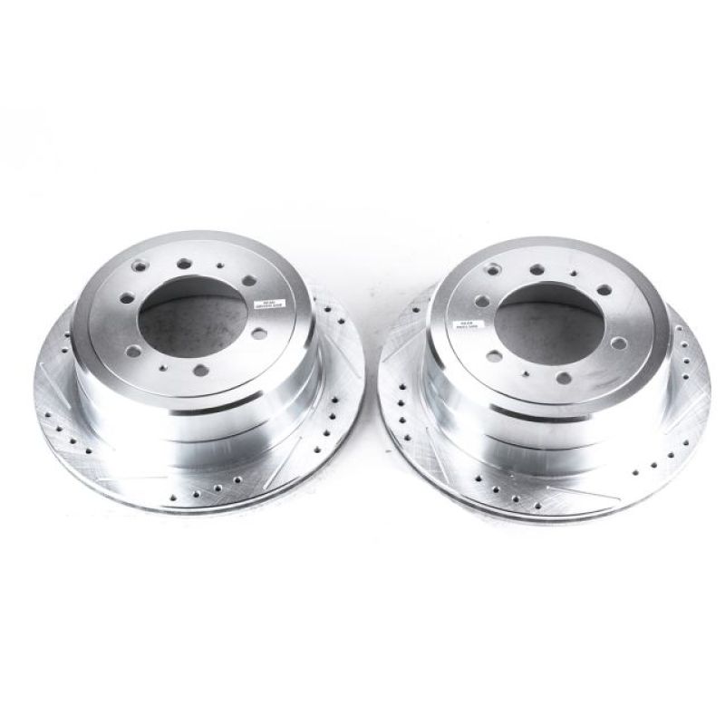 PSB Evolution Drill/Slot Rotor - Power Stop 96-97 Lexus LX450 Rear Evolution Drilled & Slotted Rotors - Pair