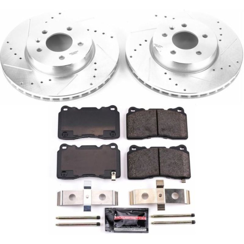 PSB Z23 Evolution Kit - Power Stop 13-18 Cadillac ATS Front Z23 Evolution Sport Brake Kit
