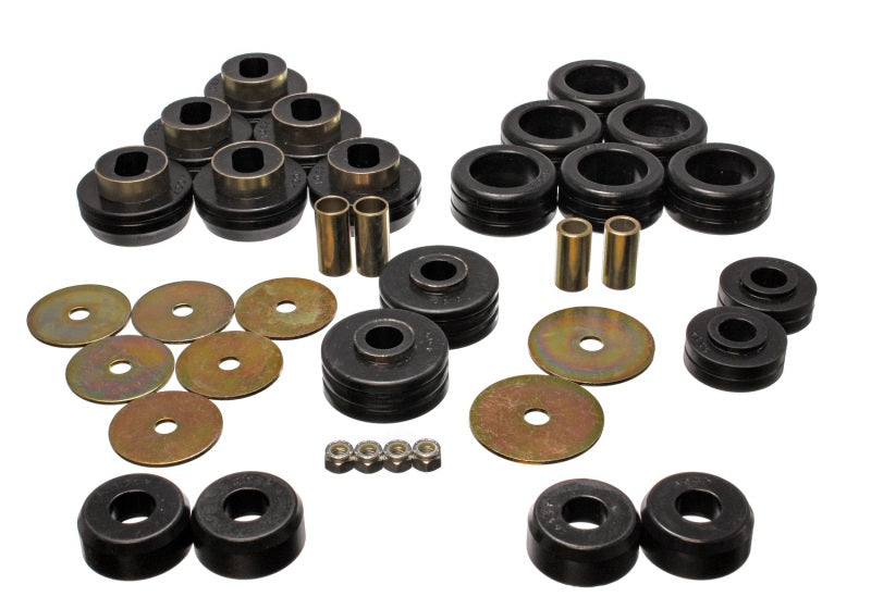 ES Body Mounts - Black - Energy Suspension 92-97 GM Denali XL/Blazer/Yukon XL 4WD Black Body Mount Set