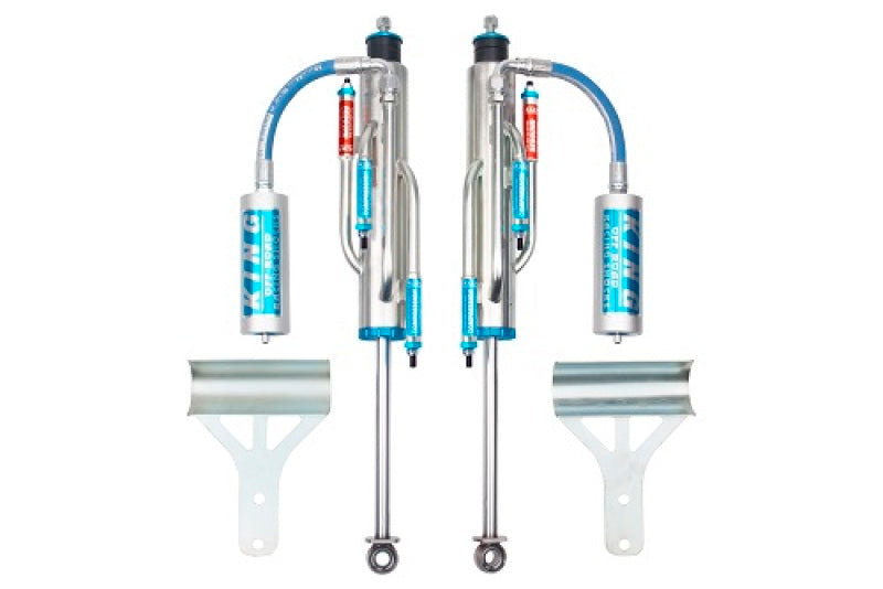KIN 2.5 Shocks - King Shocks 07-18 Jeep Wrangler JK Front 2.5 Dia Hose Remote Bypass Shock 0-2in Lift (Pair)