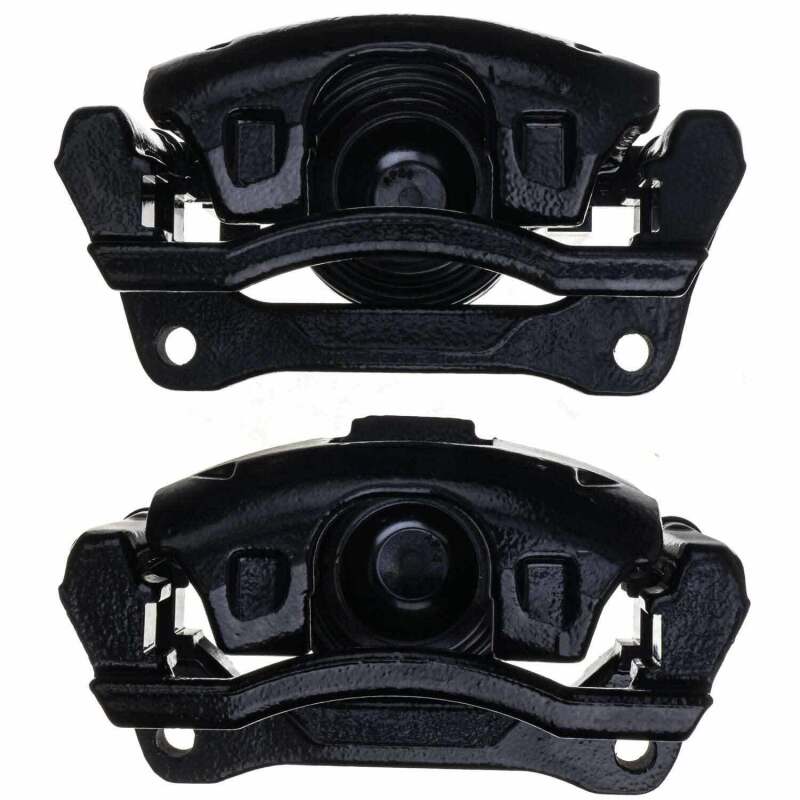 PSB Black Calipers - Power Stop 08-16 Chrysler Town & Country Front Black Caliper - Pair w/Bracket