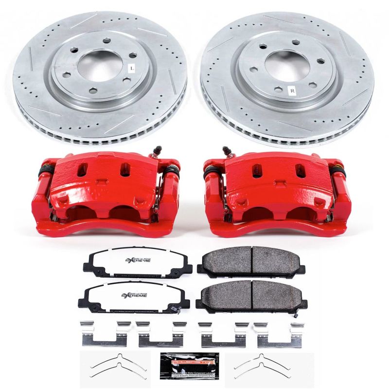 PSB Z36 Truck & Tow Kit - Power Stop 17-22 Nissan Armada Front Z36 Truck & Tow Kit w/Cals