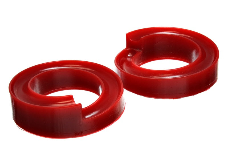 ES Spring Isolators - Red - Energy Suspension Front Spring Lift Isolator 1.25in - Red