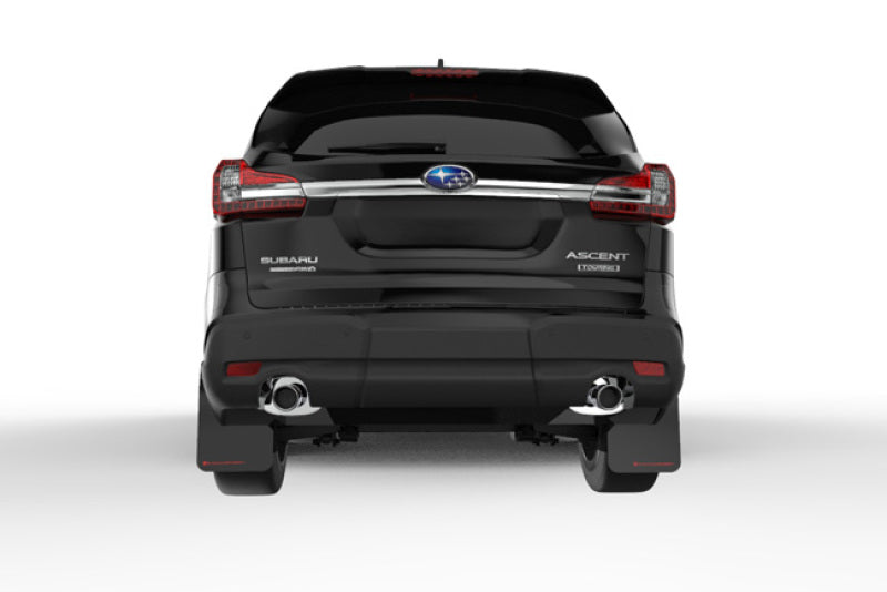 RAL UR Blk Flap/Rd Logo - Rally Armor 18-25 Subaru Ascent Black UR Mud Flap w/Red Logo