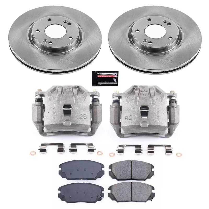 PSB Autospecialty Kit w/Cals - Power Stop 09-11 Hyundai Azera Front Autospecialty Brake Kit w/Calipers
