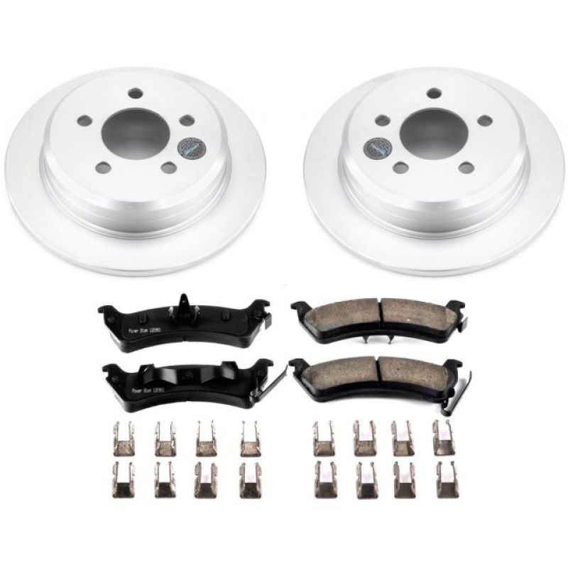 PSB Z17 Evolution Coated Kit - Power Stop 93-98 Jeep Grand Cherokee Rear Z17 Evolution Geomet Coated Brake Kit