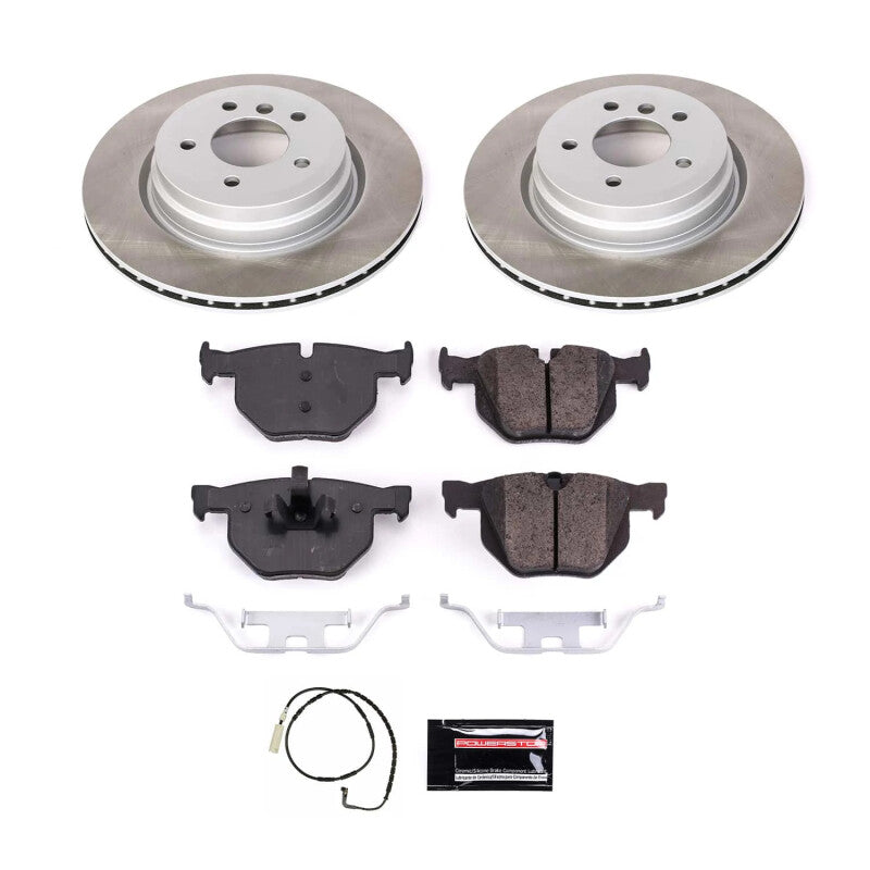 PSB Semi-Coated Rotor Kits - Power Stop 07-08 BMW 335xi Rear Semi-Coated Rotor Kit