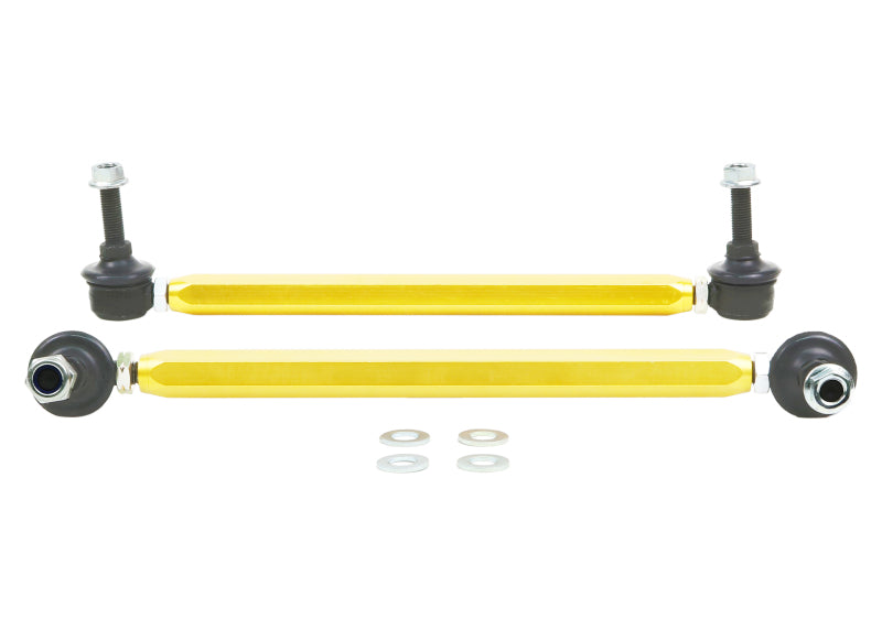 WL Sway Bar Links - Whiteline Universal Swaybar Link Kit Heavy Duty Adjustable Steel Ball Joint