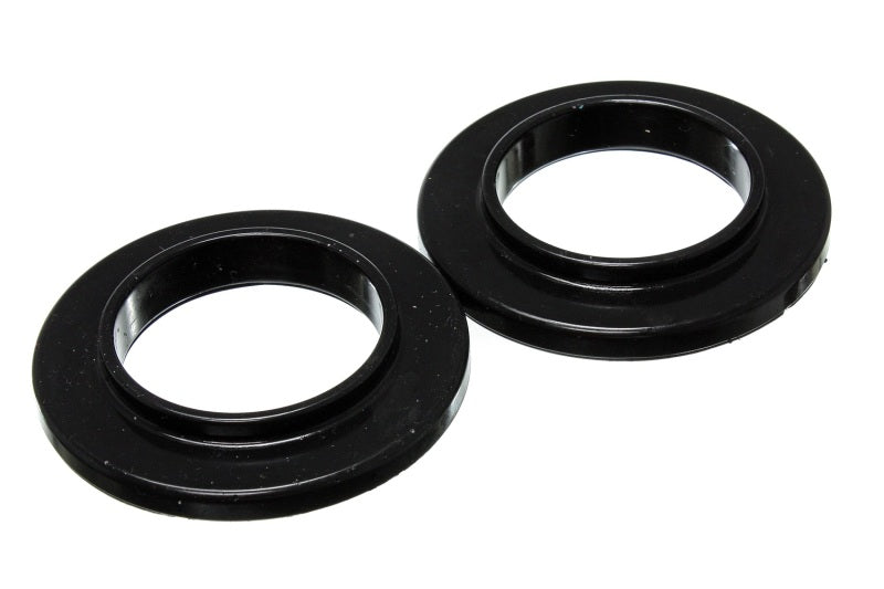 ES Spring Isolators - Black - Energy Suspension Universal 2 3/4in ID 4 9/16in OD 3/4in H Black Coil Spring Isolators (2 per set)