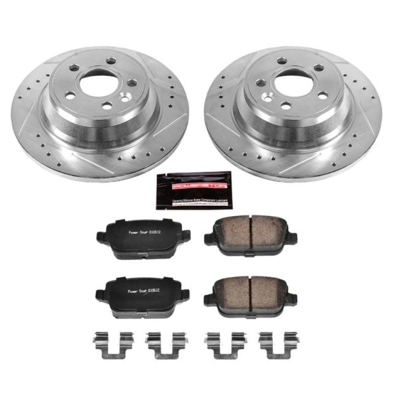 PSB Z23 Evolution Kit - Power Stop 07-11 Volvo S80 Rear Z23 Evolution Sport Brake Kit