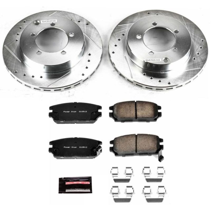 PSB Z23 Evolution Kit - Power Stop 91-93 Dodge Stealth Rear Z23 Evolution Sport Brake Kit