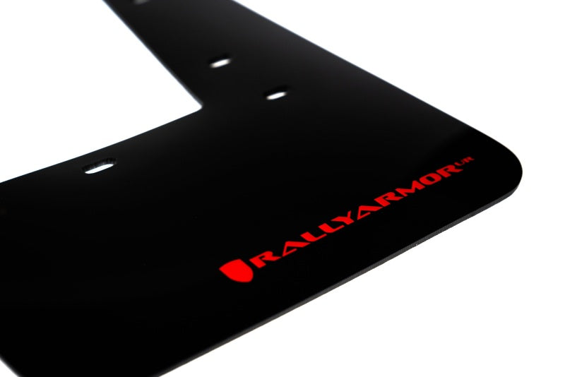 RAL Classic Blk Flap/Red Logo - Rally Armor 23-25 Toyota GR Corolla Black UR Mud Flap w/Red Logo