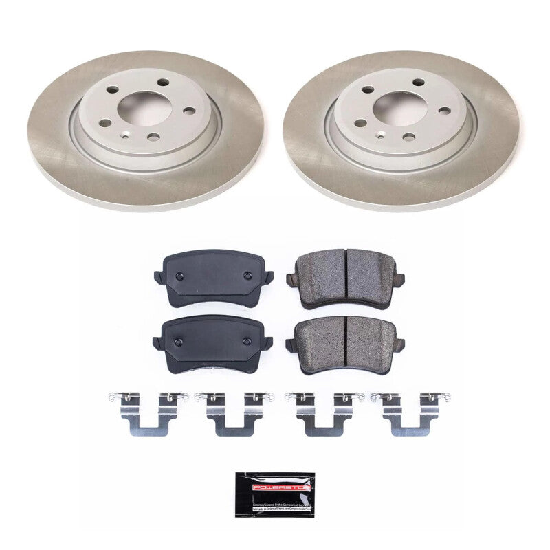 PSB Semi-Coated Rotor Kits - Power Stop 13-16 Audi allroad Rear Semi-Coated Rotor Kit