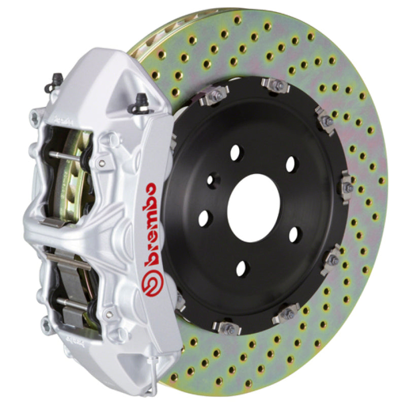 BRB Big Brake Kits - Brembo 25+ BMW X3 30 xDrive (G45) Front GT BBK 6 Piston Cast 380x34 2pc Rotor Drilled - Silver