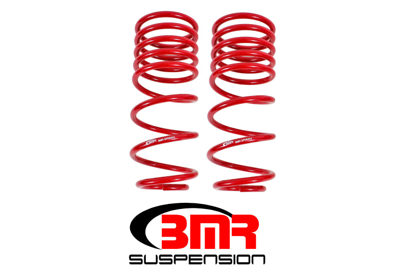 BMR Lowering Springs - BMR 82-02 3rd Gen X-Body Rear Handling Version Lowering Springs - Red