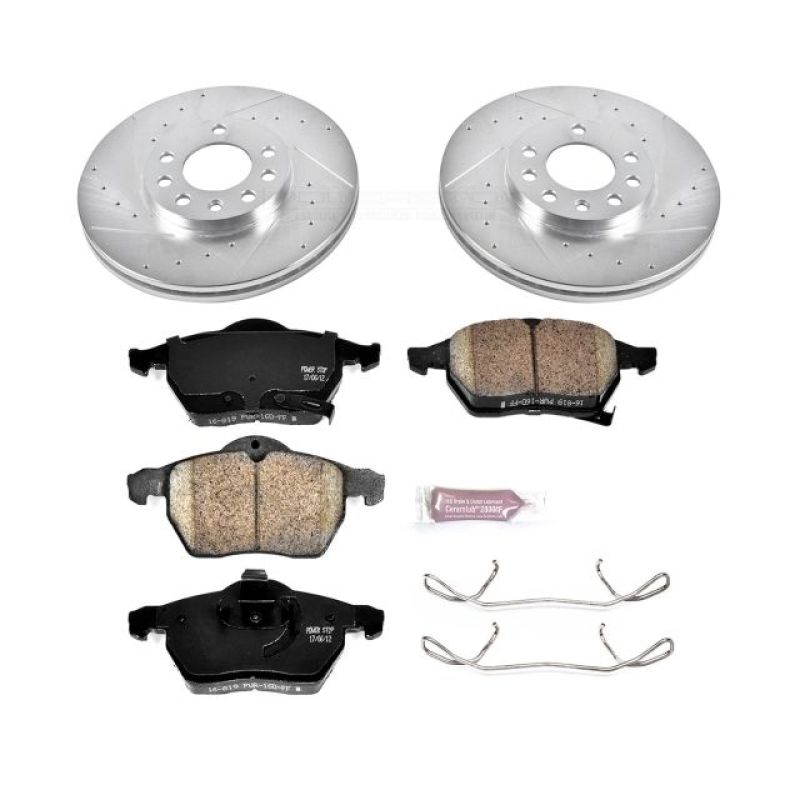 PSB Z23 Evolution Kit - Power Stop 99-03 Saab 9-3 Front Z23 Evolution Sport Brake Kit