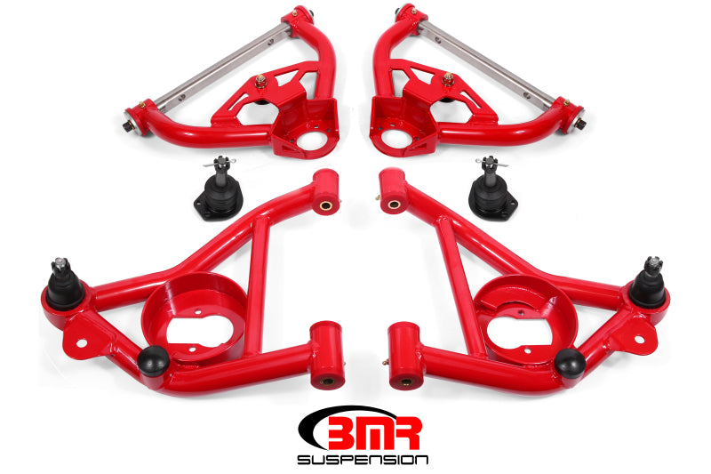 BMR Control Arms - BMR 78-87 G-Body Upper And Lower A-Arm Kit - Red