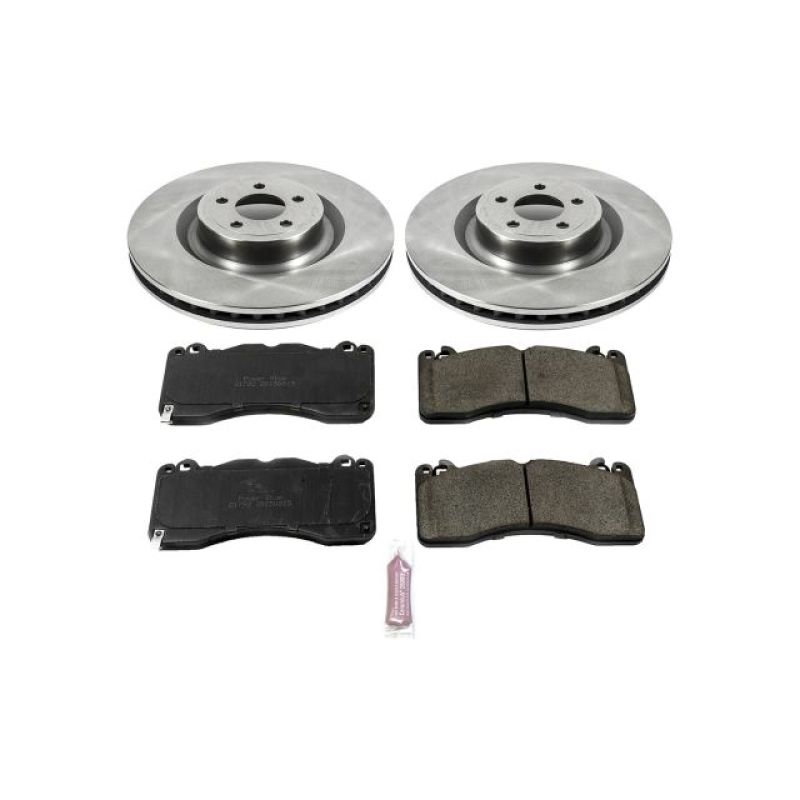 PSB Autospecialty Rotor - Power Stop 15-22 Ford Mustang Front Autospecialty Brake Kit