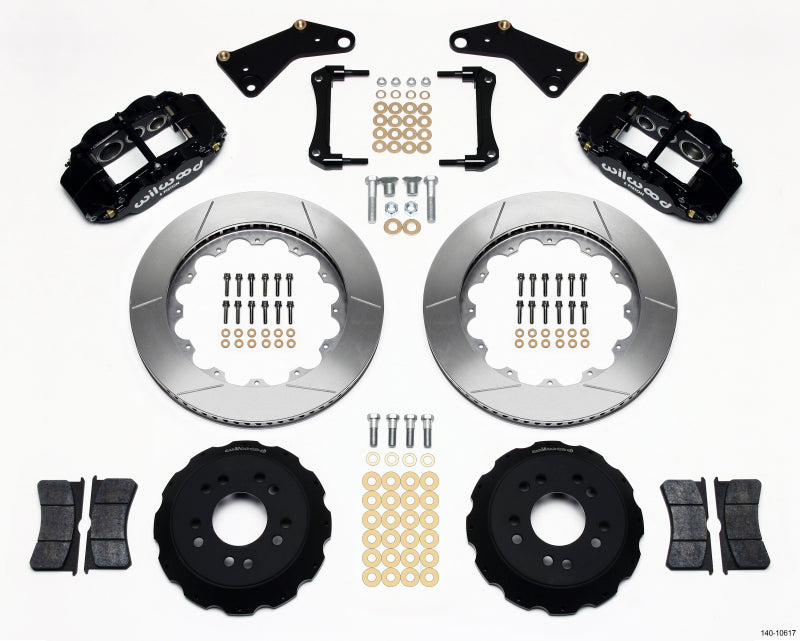 WIL Superlite Brake Kit - Wilwood Narrow Superlite 6R Front Hat Kit 14.00in 65-82 Corvette C2/C3