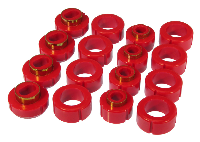 PRO Body/Subframe Bush - Red - Prothane 82-00 GM 2/4wd S-Series Ext Cab Body Mount - Red