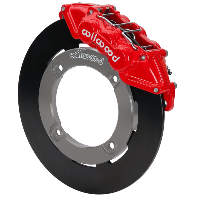 WIL UTV Big Brake Kits - Wilwood 19-22 Honda Talon 1000 Red 6-Piston Front Kit 11.25in - Plain Face Steel Rotors