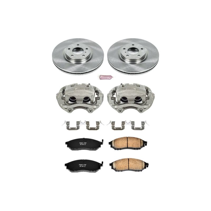 PSB Autospecialty Caliper - Power Stop 06-09 Nissan 350Z Front Autospecialty Kit w/Cals
