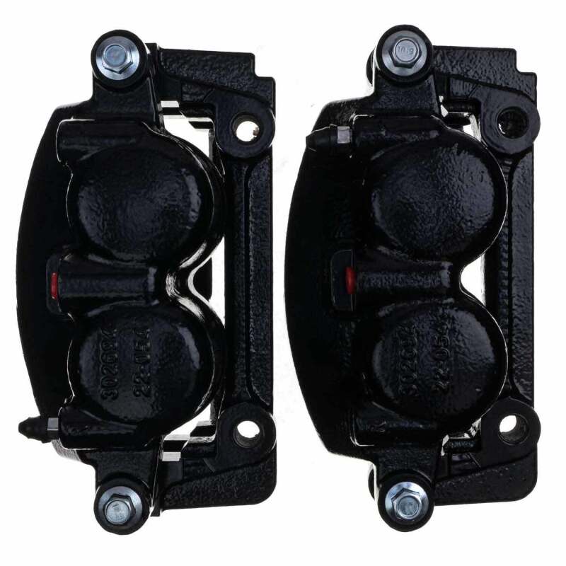 PSB Black Calipers - Power Stop 05-08 Ford F-150 Front Black Caliper - Pair w/Bracket