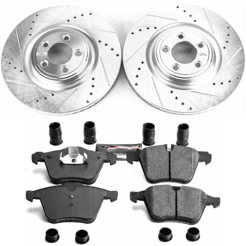 PSB Z23 Evolution Kit - Power Stop 10-15 Jaguar XF Front Z23 Evolution Sport Brake Kit