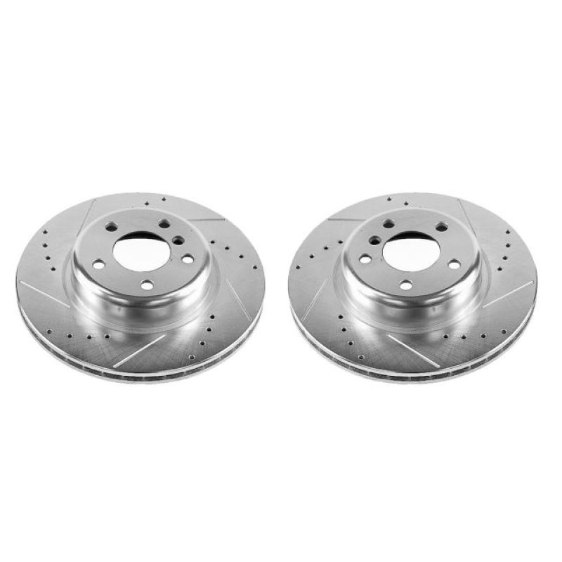 PSB Evolution Drill/Slot Rotor - Power Stop 11-16 BMW 528i Front Evolution Drilled & Slotted Rotors - Pair
