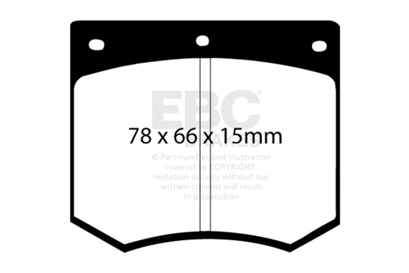 EBC Greenstuff Brake Pad Sets - EBC 75-86 Ac 3000 3.0 Greenstuff Front Brake Pads
