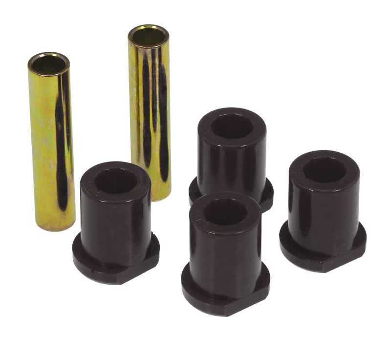PRO Spring/Shackle Bush- Blk - Prothane 80-98 Ford Truck 2/4wd (w/ Molded Shackles) Rear Frame Shackle Bushings - Black
