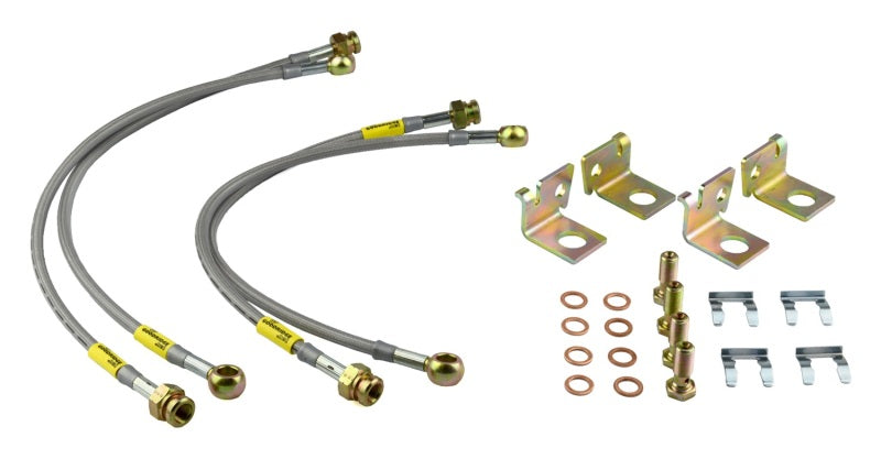 GR G-Stop Brake Line Kits - Goodridge 06-13 Chevrolet Corvette Z06/ZR1/Grand Sport Stainless Steel Brake Line Kit