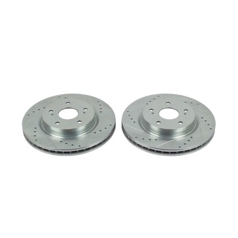 PSB Evolution Drill/Slot Rotor - Power Stop 06-13 Suzuki Grand Vitara Front Evolution Drilled & Slotted Rotors - Pair