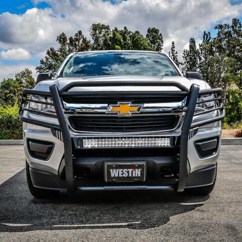 WES Sportsman Grille Guards - Westin 15-20 Chevrolet Colorado Sportsman X Grille Guard - Textured Black