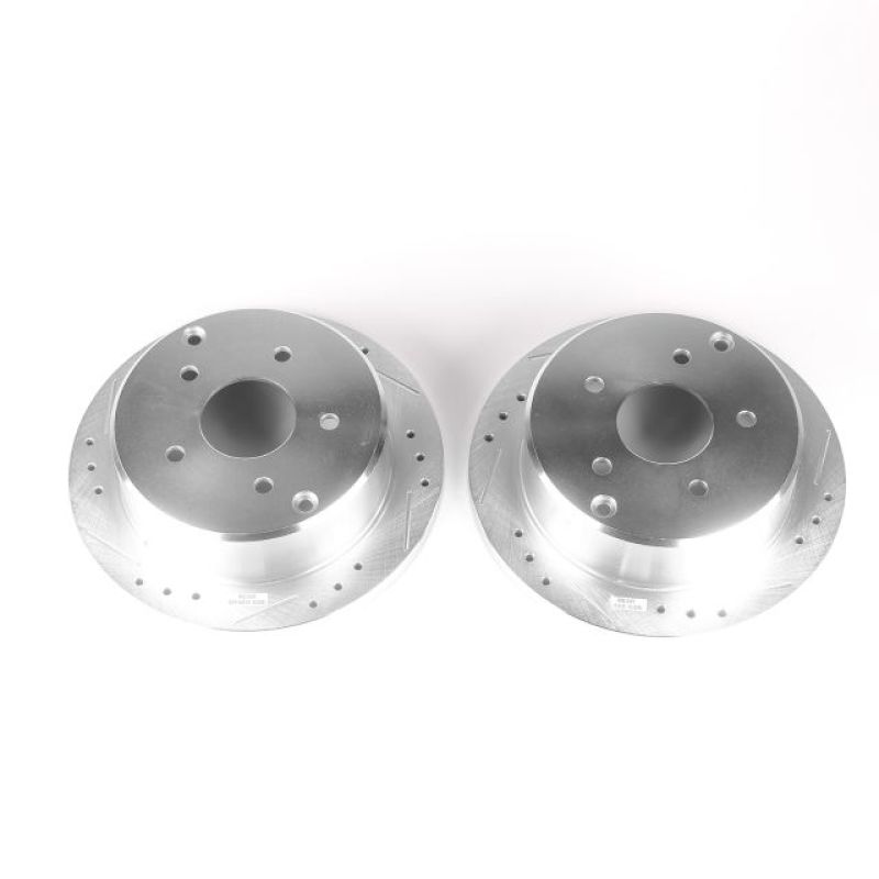 PSB Evolution Drill/Slot Rotor - Power Stop 2004 Pontiac GTO Rear Evolution Drilled & Slotted Rotors - Pair
