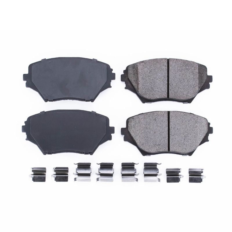 PSB Z17 Evolution Brake Pads - Power Stop 01-05 Toyota RAV4 Front Z17 Evolution Ceramic Brake Pads w/Hardware