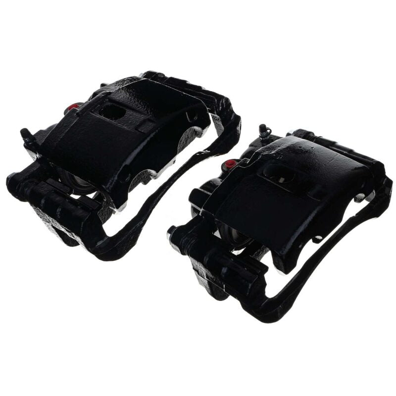 PSB Black Calipers - Power Stop 02-06 Cadillac Escalade Front/Rear Black Caliper - Pair w/Bracket