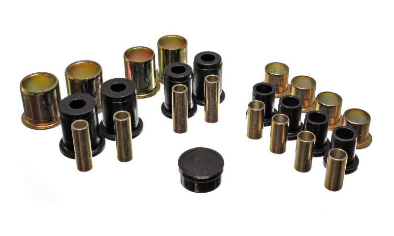 ES Cntrl Arm Bushings - Black - Energy Suspension Universal Black Control Arm Bushing Set - Complete Set