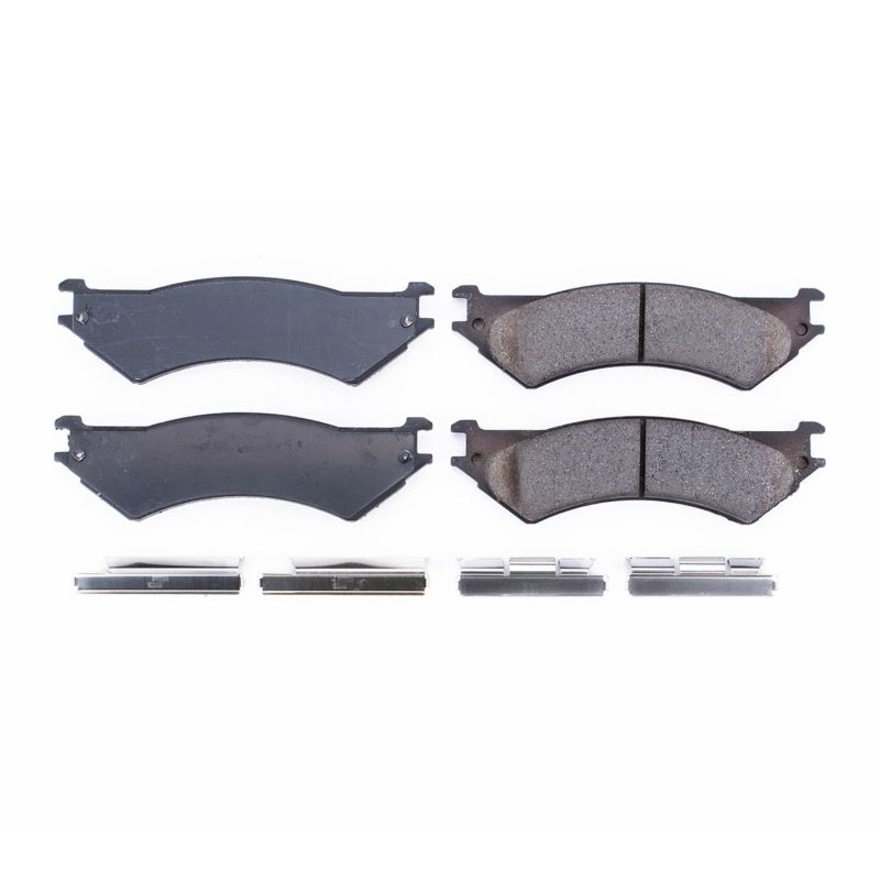 PSB Z17 Evolution Brake Pads - Power Stop 03-07 Ford E-250 Rear Z17 Evolution Ceramic Brake Pads w/Hardware