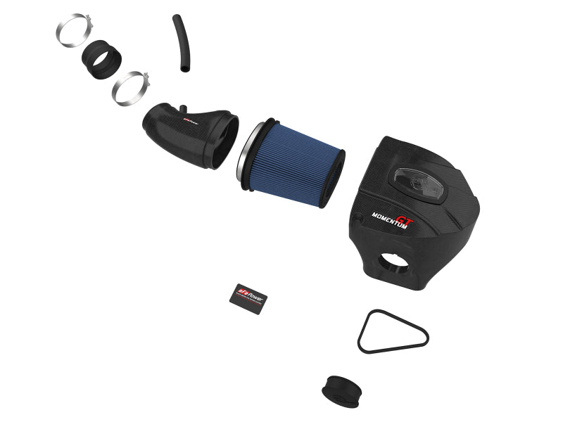 AFE Black Series Carbon Fiber Cold Air Intakes - aFe Momentum Black Series Carbon Fiber Pro 5R Air Intake System 11-19 Dodge Charger SRT8 6.4L