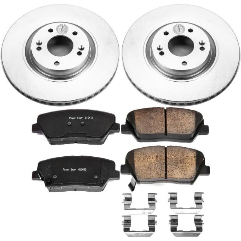 PSB Z17 Evolution Coated Kit - Power Stop 12-17 Hyundai Azera Front Z17 Evolution Geomet Coated Brake Kit