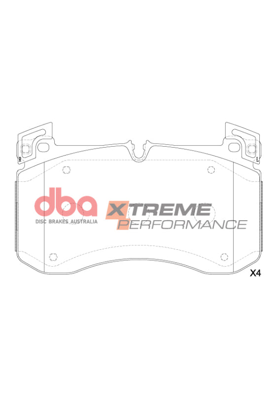 DBA XP Performance Brake Pads - DBA 18-19 Mercedes-Benz G63 AMG XP Performance Front Brake Pads