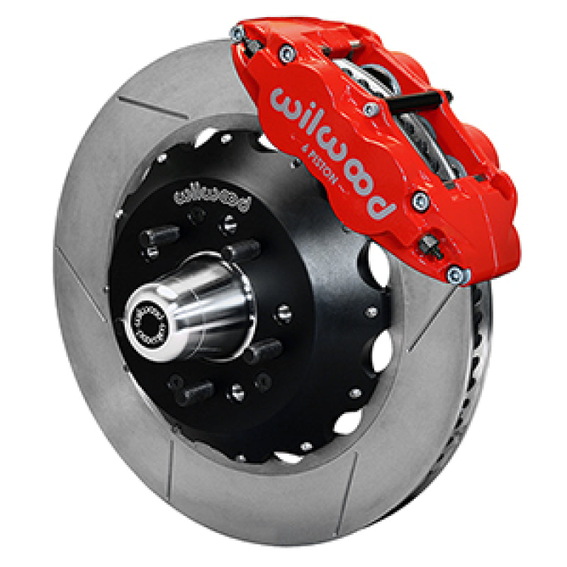 WIL Superlite Brake Kit - Wilwood 55-57 Chevy Bel Air Superlite 6R Kit, 5 x 4.50in/4.75in Hub - 14.00in Slotted Rotor - Red