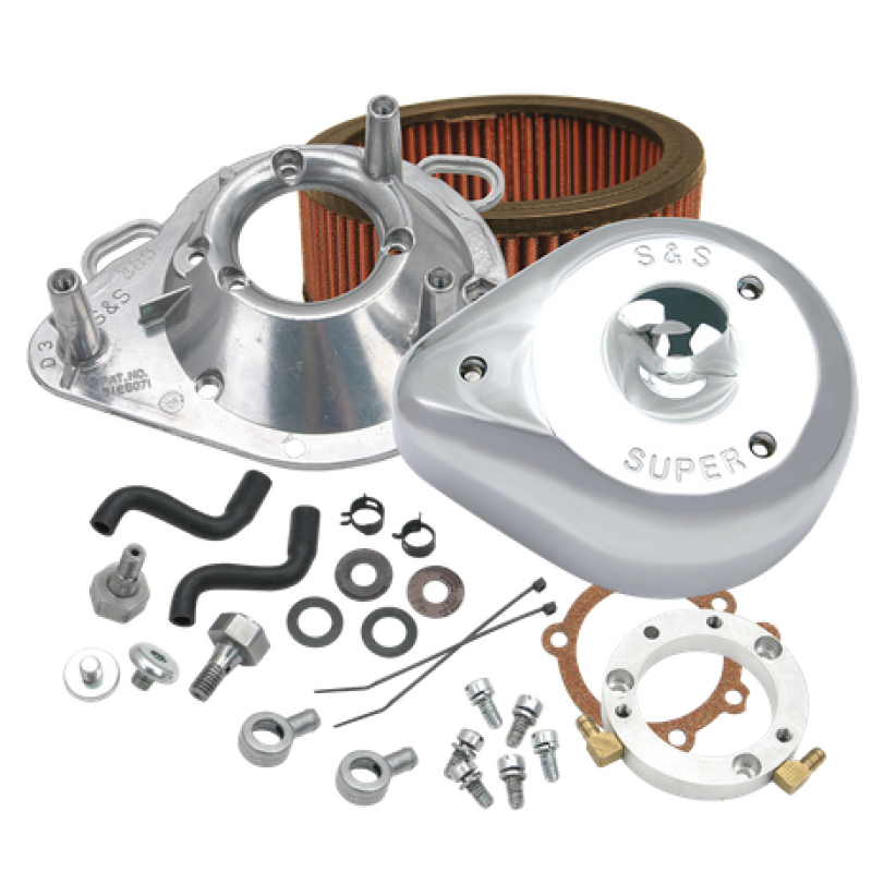 SSC Air Cleaner Kits - S&S Cycle 01-17 Stock EFI BT Models Teardrop Air Cleaner Kit