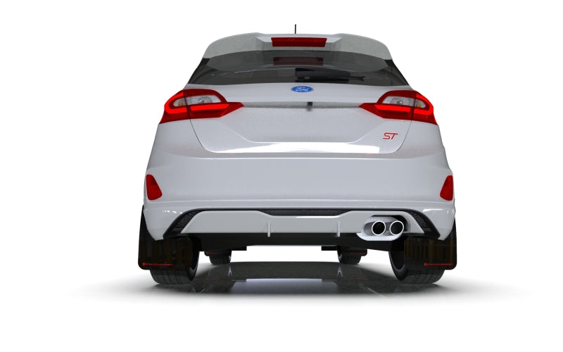 RAL UR Blk Flap/Dark Grey Logo - Rally Armor 18-23 Ford Fiesta ST MK8 Black UR Mud Flap w/Dark Grey Logo