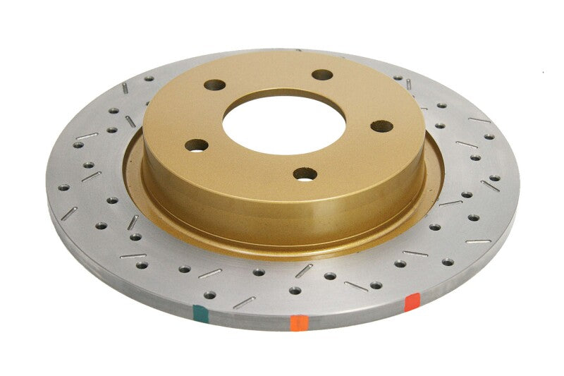 DBA 4000 Slot&Drill Rotors - DBA 04-05 Mazda 3 2.3L / 06+ MazdaSpeed3 Rear Drilled & Slotted 4000 Series Rotor